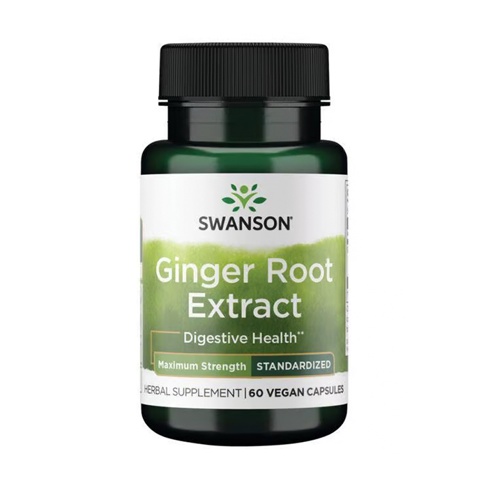 Екстракт кореню імбирю Swanson Ginger Root Extract, 200 мг, 60 капсул