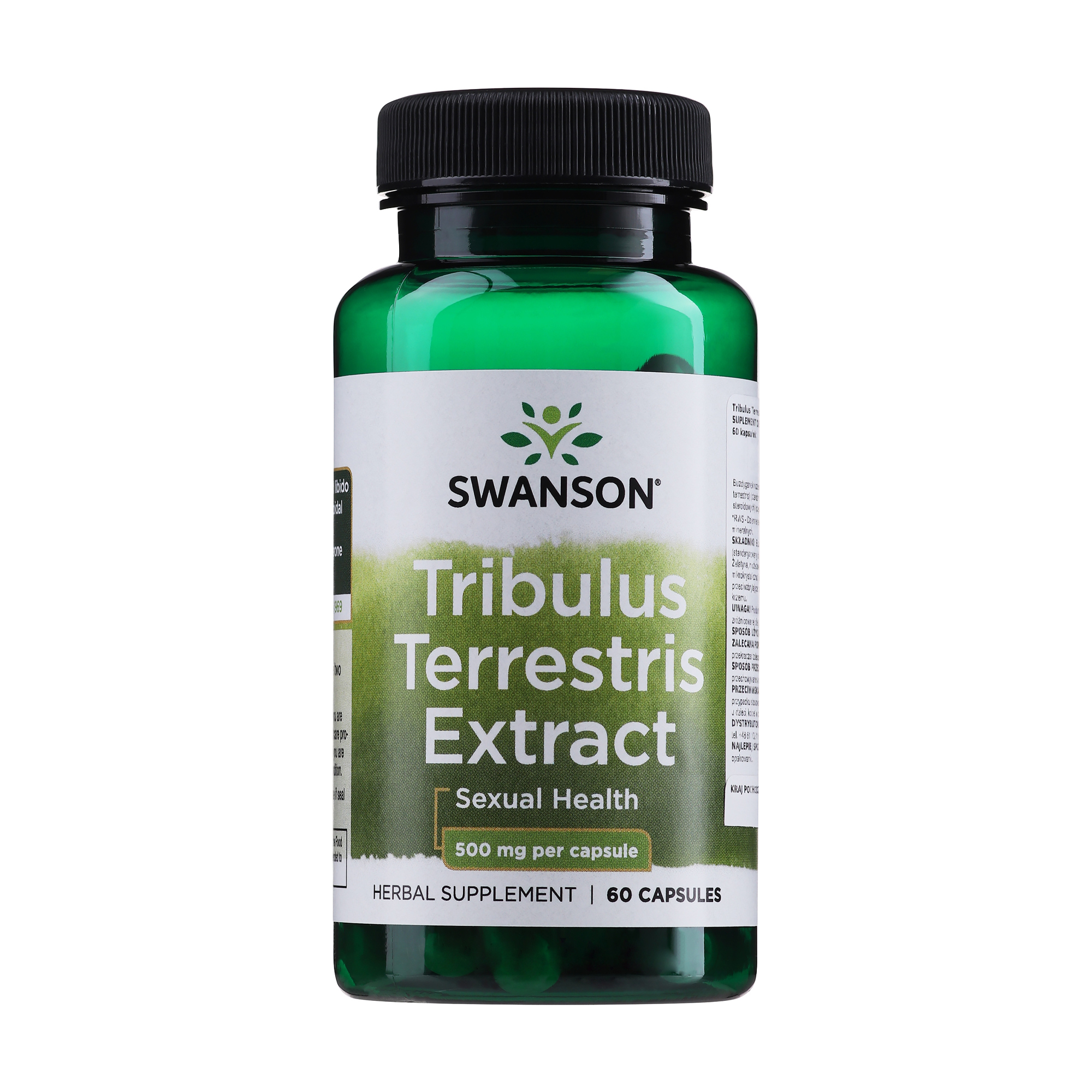 Екстракт трибулуса террестриса Swanson Tribulus Terrestris Extract 500 мг, 60 капсул
